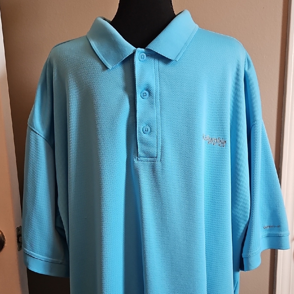 Columbia Sky Blue Polo Shirt